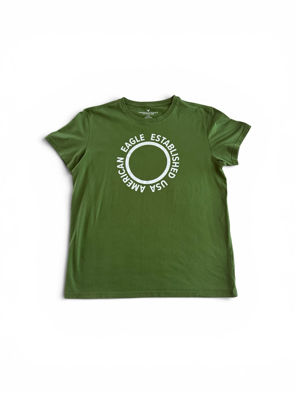 American Eagle Outfitters Green Logo Tee